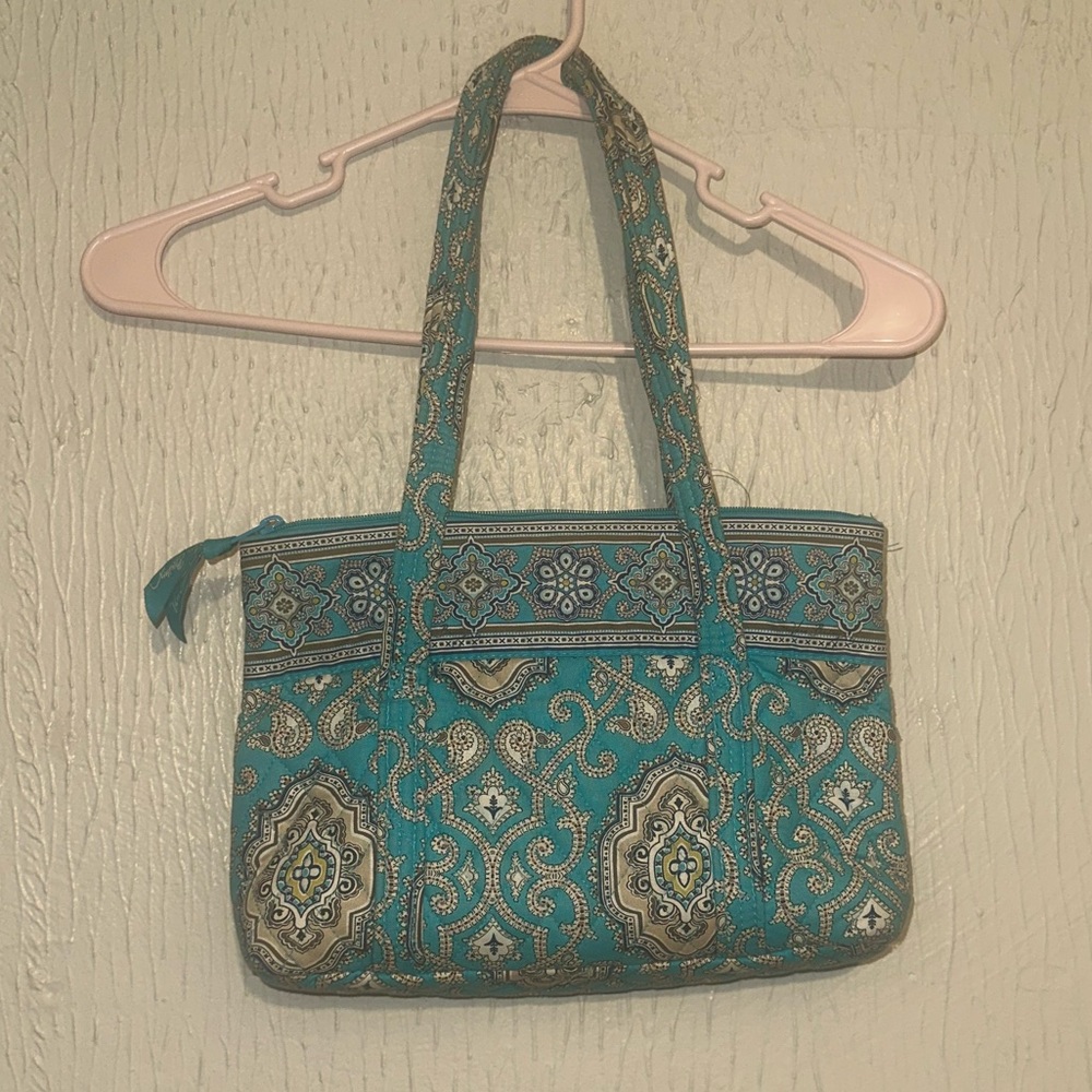 Blue Vera Bradley Patterned Tote Bag